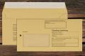 [ZU719] Zustellungshüllen Briefhüllen 110x220 mm DL Recycling Gelb 80 g/m² 